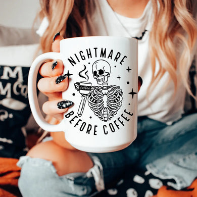 Nightmare Before Coffee Skeleton 15 oz Mug