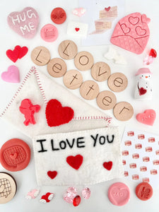 Felt Valentine's Day Love Letter & Envelope